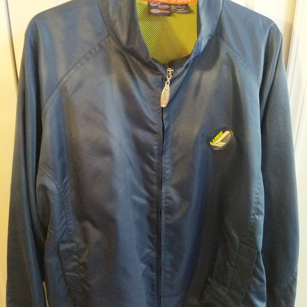 Lugz Mens Blue Jacket Nylon Mesh Lining Mens *Full-zip